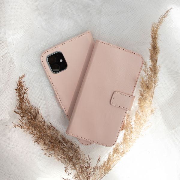 Selencia Étui portefeuille en cuir véritable Samsung Galaxy A52(s) (5G/4G) - Dusty Pink