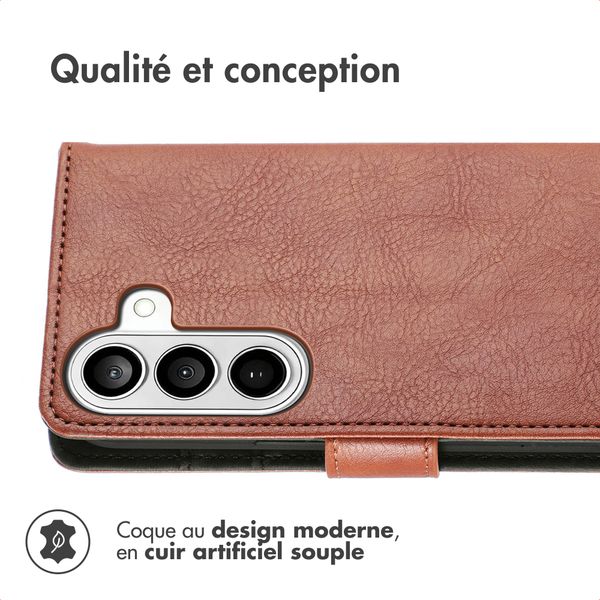 imoshion Étui de télephone portefeuille de luxe Samsung Galaxy S26 Plus - Marron