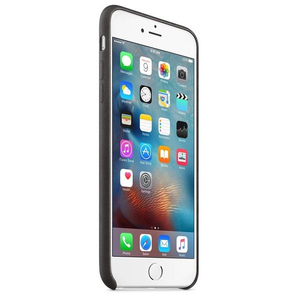 Apple Coque Leather Apple iPhone 6(s) Plus - Black