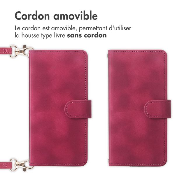 imoshion Etui de télephone portefeuille avec cordon Samsung Galaxy S25 / S24 - Rouge