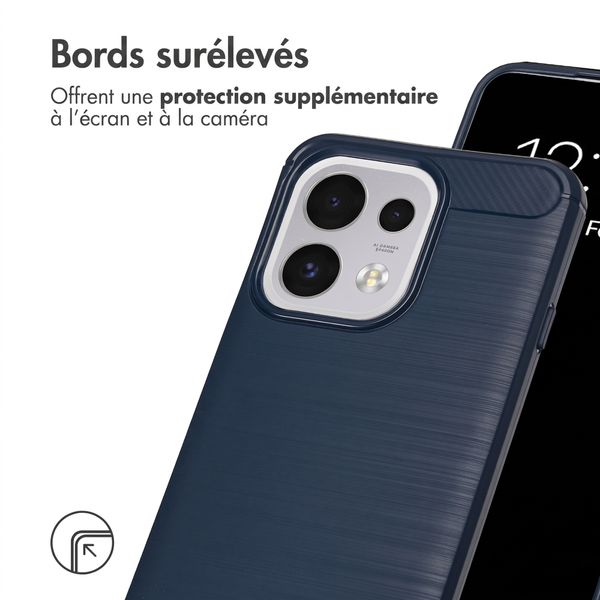 imoshion Coque Brushed Oppo Reno 16 F - Bleu foncé