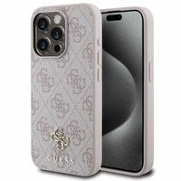 Guess Coque 4G Metal Logo MagSafe Apple iPhone 15 Pro Max - Rose