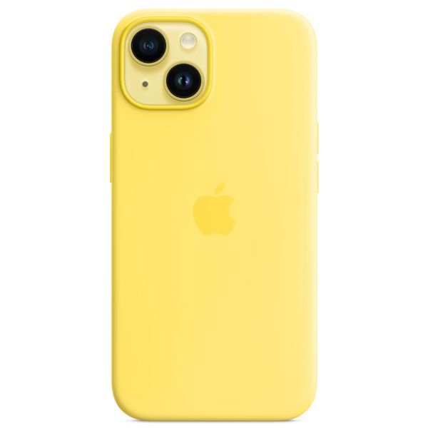 Apple Coque en silicone MagSafe Apple iPhone 14 - Canary Yellow