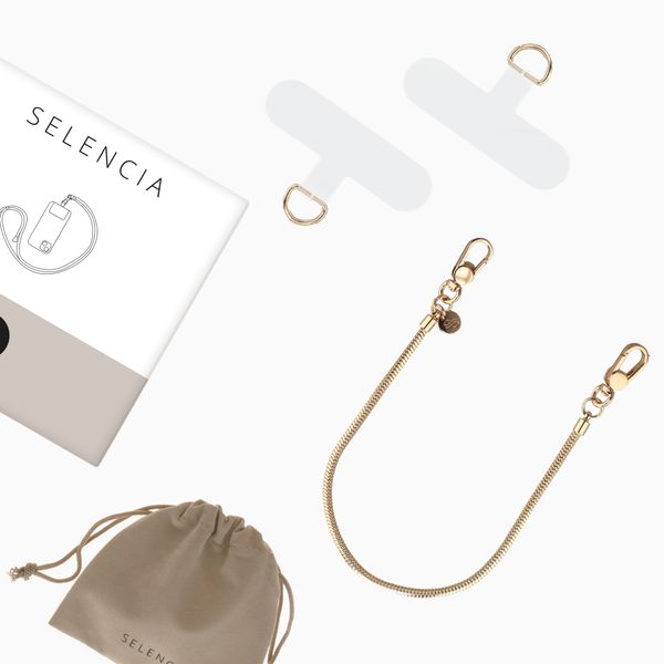 Selencia Cordon de téléphone Sleek Chain - Gold