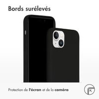 Accezz Coque Liquid Silicone avec MagSafe Apple iPhone 15 Plus - Noir