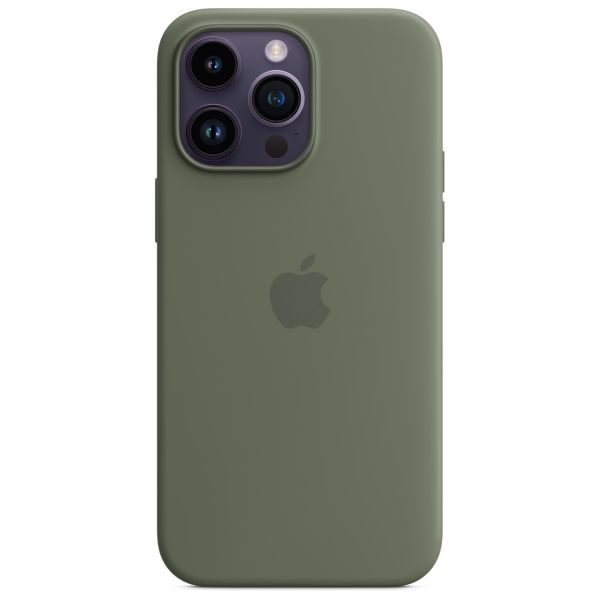 Apple Coque en silicone MagSafe Apple iPhone 14 Pro Max - Olive