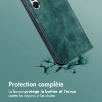 imoshion Étui de téléphone portefeuille Slim Samsung Galaxy A35 - Vert