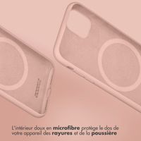 Accezz Coque Liquid Silicone avec MagSafe Apple iPhone 17e / 16e - Rose