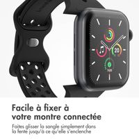 imoshion Bracelet Sport⁺ en silicone Apple Watch | 38/40/41/42 mm - Taille S/M - Noir