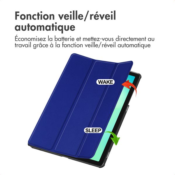 imoshion Coque tablette Trifold Samsung Galaxy Tab A11 Plus - Cobalt Blue
