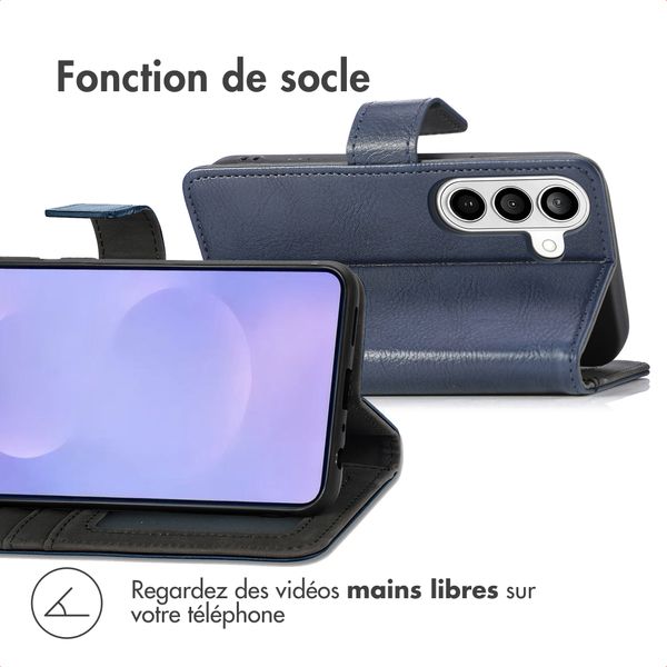 imoshion Étui de télephone portefeuille de luxe Samsung Galaxy S26 - Bleu foncé