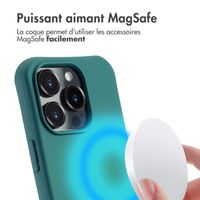imoshion Coque arrière Color avec cordon amovible et MagSafe Apple iPhone 16 Pro - Vert foncé