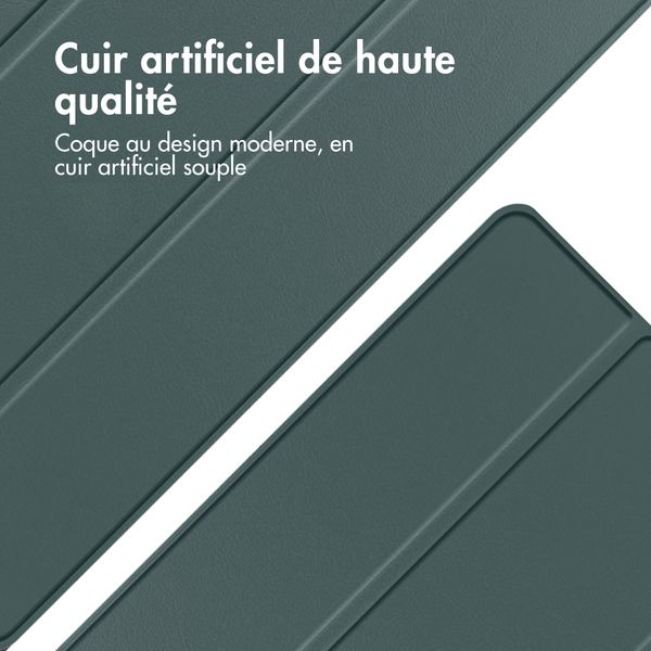 imoshion Coque tablette Trifold Apple iPad 6 (2018) 9.7 pouces / iPad 5 (2017) 9.7 pouces / Air 2 (2014)/Air 1 (2013) - Vert foncé