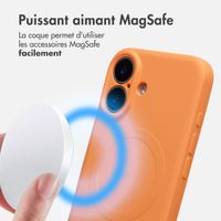 imoshion Coque Couleur avec MagSafe Apple iPhone 16 - Orange