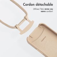 imoshion Coque arrière Color avec cordon amovible et MagSafe Apple iPhone 16 Pro - Nude