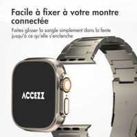 Accezz Bracelet en acier Titane mat Apple Watch | 44/45/46/49 mm - Titanium