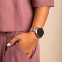 imoshion Bracelet magnétique milanais Samsung Galaxy Watch 9 (40/44mm) / Watch 8 (40/44mm) / Classic (46mm) - Rose Doré