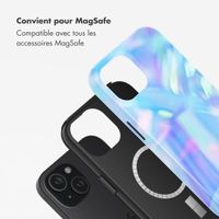 Selencia Coque arrière Vivid avec MagSafe Apple iPhone 15 - Holographic Blue Dream