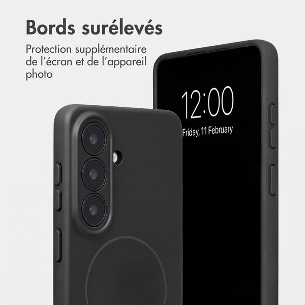 Accezz Coque Grip avec MagSafe Samsung Galaxy S26 - Noir