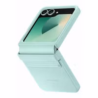 Samsung Original Coque KindSuit en Cuir Végan Samsung Galaxy Z Flip 6 / Flip 7 FE - Mint