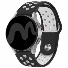 imoshion Bracelet sport en silicone  - Connexion universelle 20 mm - Black & White