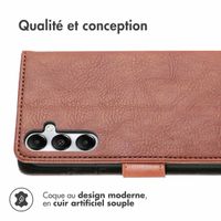 imoshion Étui de télephone portefeuille de luxe Samsung Galaxy A56 - Marron