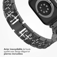 Selencia Bracelet à maillons scintillants Apple Watch | 38/40/41/42 mm - Noir