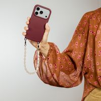 Selencia Coque arrière Rivièra avec MagSafe avec crochets amovibles Apple iPhone SE (2022 / 2020) / 8 / 7 - Bold Burgundy
