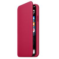 Apple Étui de télephone portefeuille Leather Folio Apple iPhone 11 Pro Max - Red Raspberry