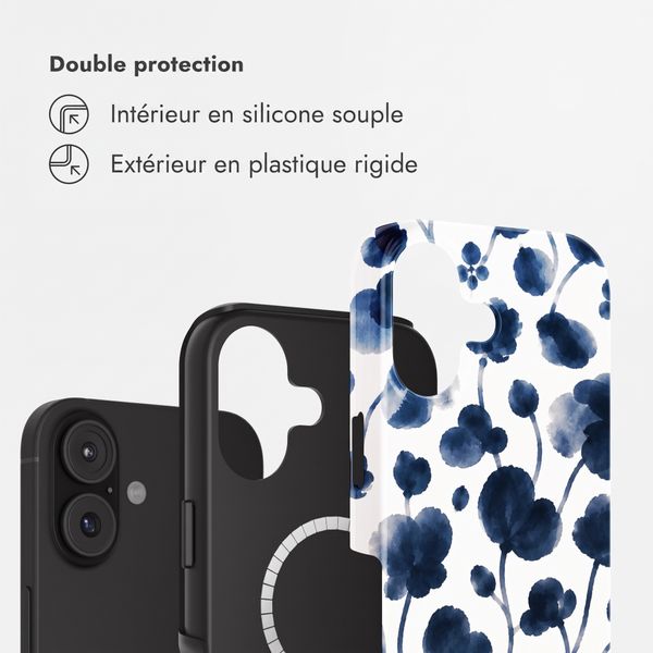 Selencia Coque arrière Vivid avec MagSafe Apple iPhone 17 - Midnight Blossom