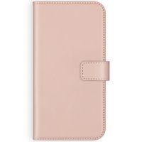 Selencia Étui portefeuille en cuir véritable Samsung Galaxy A72 - Dusty Pink