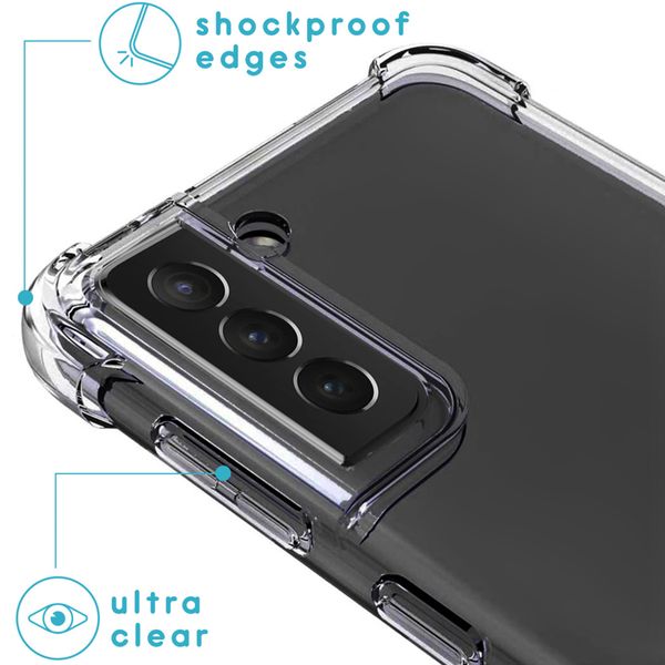 imoshion Coque arrière transparente avec cordon Samsung Galaxy S21 Plus - Noir