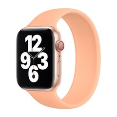 Apple Bracelet Boucle unique en Silicone Apple Watch | 38/40/41/42 mm - Taille 2 - Cantaloupe