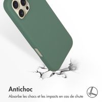 Accezz Coque Liquid Silicone avec MagSafe Apple iPhone 16 Pro Max - Vert foncé
