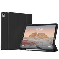 Accezz Coque tablette portefeuille Smart Silicone Apple iPad Air 11 pouces (2026) M4 / (2025) M3 / (2024) M2 / Air 5 (2022) / Air 4 (2020) - Noir