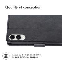 imoshion Étui de télephone portefeuille de luxe Samsung Galaxy S25 Edge - Noir