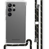 imoshion Coque arrière transparente avec cordon Samsung Galaxy S23 Ultra - Noir & Doré