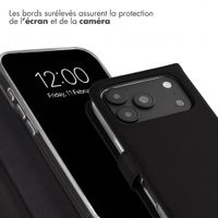 Selencia Étui portefeuille en cuir véritable Apple iPhone 18 Pro / 17 Pro - Noir