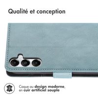 imoshion Étui de télephone portefeuille de luxe Samsung Galaxy S25 / S24 - Bleu clair