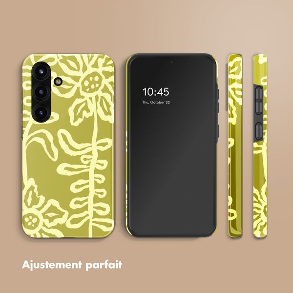Selencia Coque arrière Vivid avec MagSafe Samsung Galaxy S25 - Chalky Bloom
