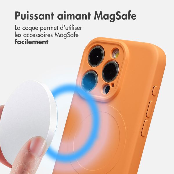 imoshion Coque Couleur avec MagSafe Apple iPhone 15 Pro - Orange