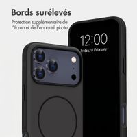 imoshion Coque arrière Color avec Thin MagSafe Ring Apple iPhone 17 Pro - Noir