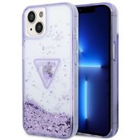 Guess Coque Liquid Glitter Apple iPhone 14 - Violet