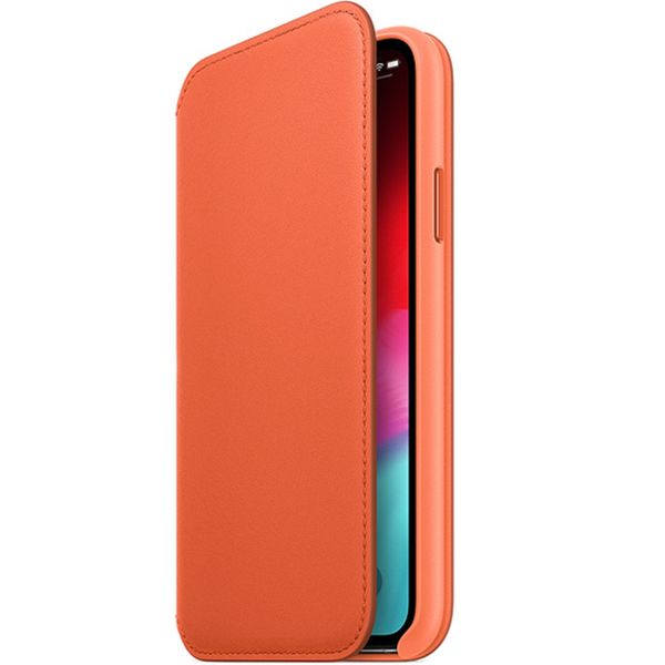 Apple Étui de télephone portefeuille Leather Folio Apple iPhone X / Xs - Sunset
