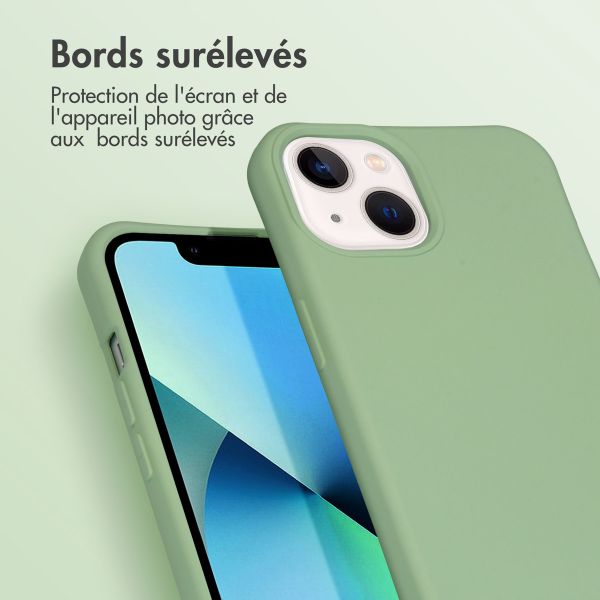 imoshion Coque de couleur avec cordon amovible Apple iPhone 13 - Vert