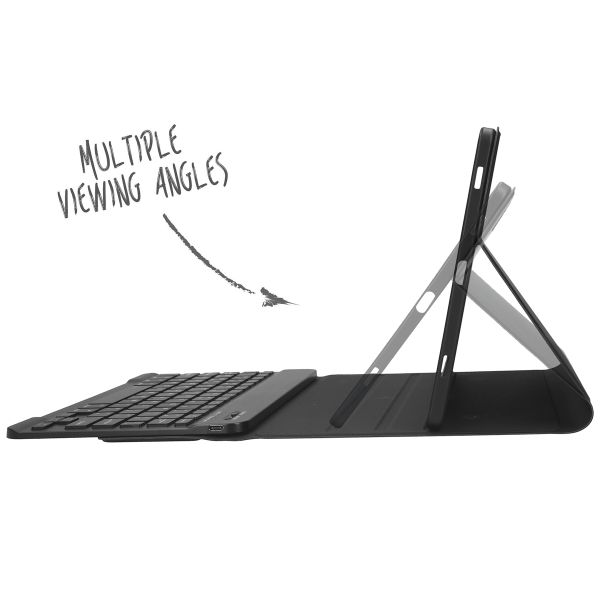 Accezz Étui de tablette Bluetooth Clavier Samsung Galaxy Tab S10 FE / S9 FE - QWERTY / NL - Noir