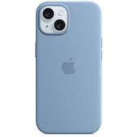 Apple Coque en silicone MagSafe Apple iPhone 15 - Winter Blue