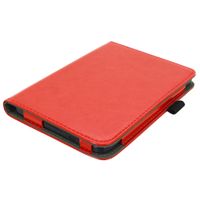 imoshion Étui de liseuse portefeuille en cuir végan Kobo Clara HD - Rouge