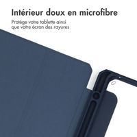 imoshion Coque tablette rigide Trifold Samsung Galaxy Tab A11 Plus - Bleu foncé