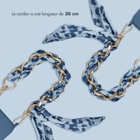 Selencia Bracelet de luxe avec écharpe - Bleu
